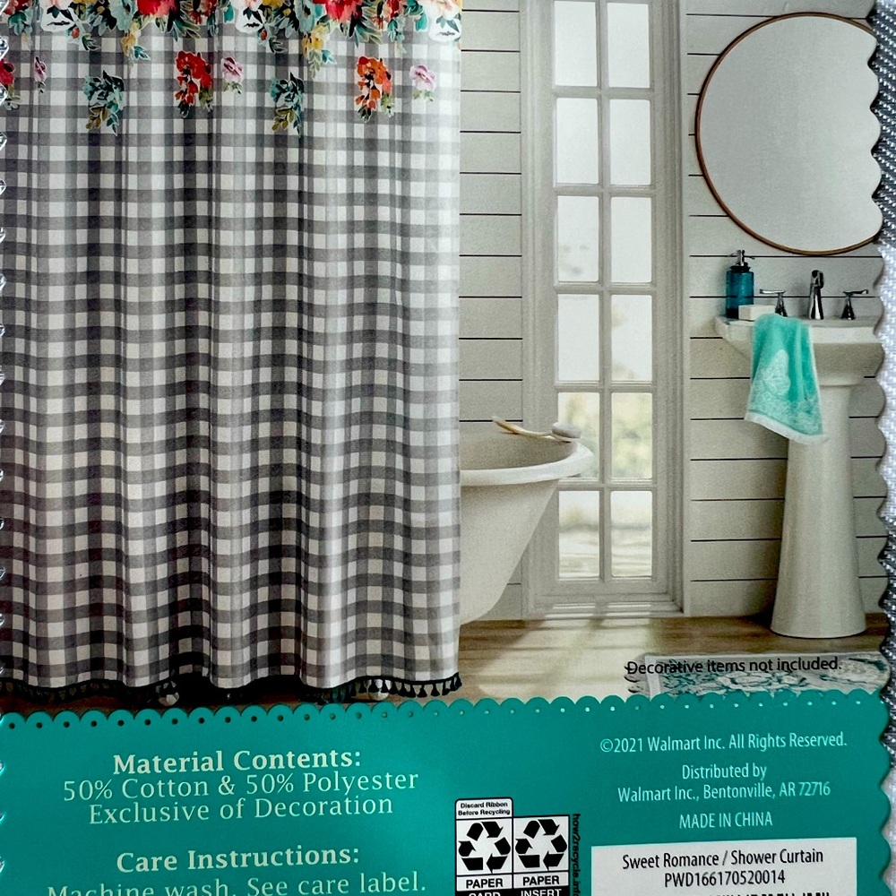 The Pioneer Woman “Sweet Romance” shower curtain
